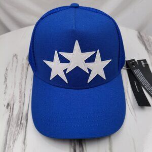 Unisex Amiri Blue 3 Star Trucker Hat In Blue
